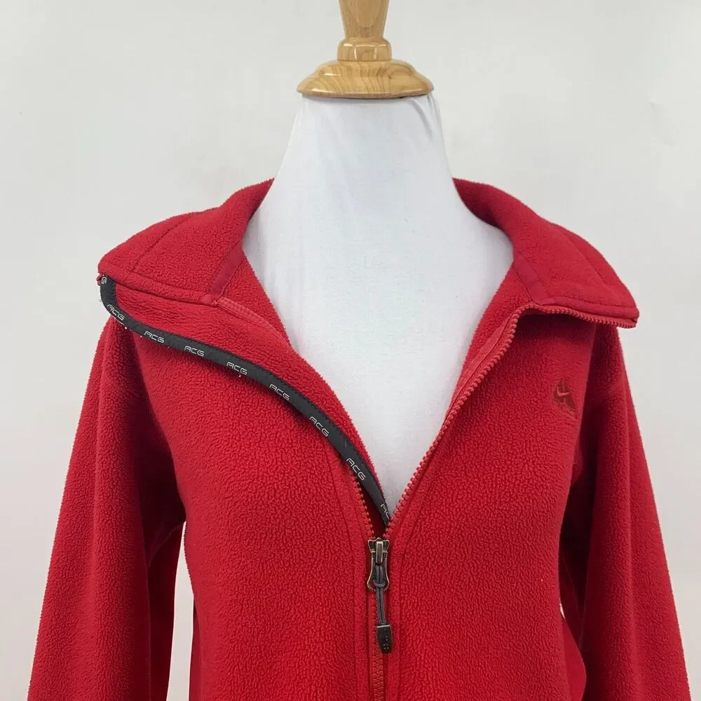 Nike ACG Jacket Womens L Large Fleece Lined Full Zip Therma Fit Active Outdoor
